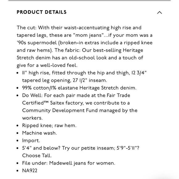 Madewell The Perfect Vintage Jean in Cosner Wash: Knee-Rip Edition - Picture 6 of 15